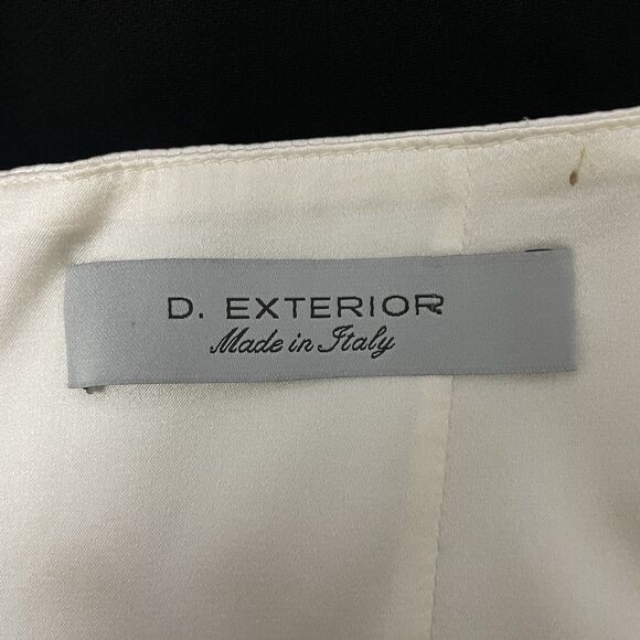 D. Exterior Women's EU 42/US 6 Black and Ivory Lace Detail Pencil Dress Elegant - Picture 10 of 11